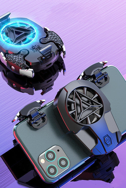 Compatible With Apple, Multi-function Mobile Phone USB Game Cooler System Cooling Fan Gamepad Holder Stand Radiator For   Phone