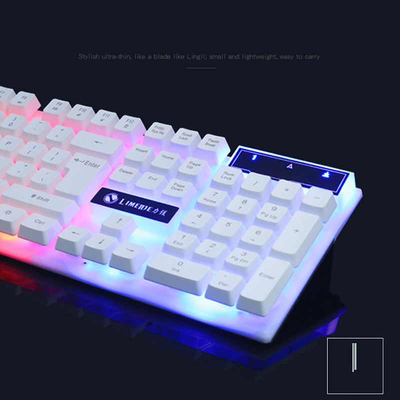 GTX300 Gaming Keyboard Mouse Glowing Set