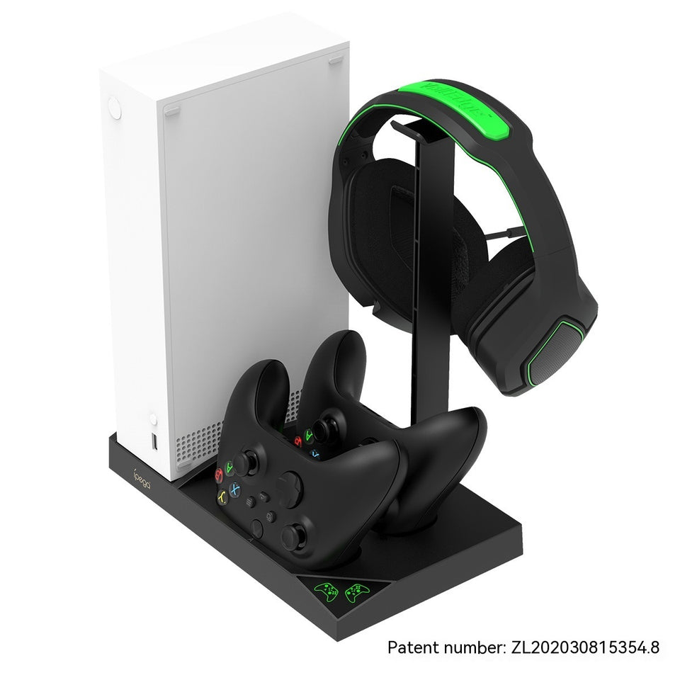 XboxSeriesS Gamepad Dual Battery Fixed Charger With Earphone Rack