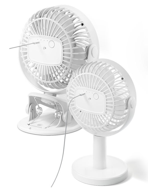 Portable Mini Desktop Fan Silent  Rechargeable Fan Cooler
