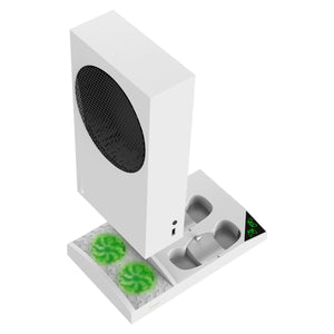 XboxSeriesS Gamepad Dual Battery Fixed Charger With Earphone Rack