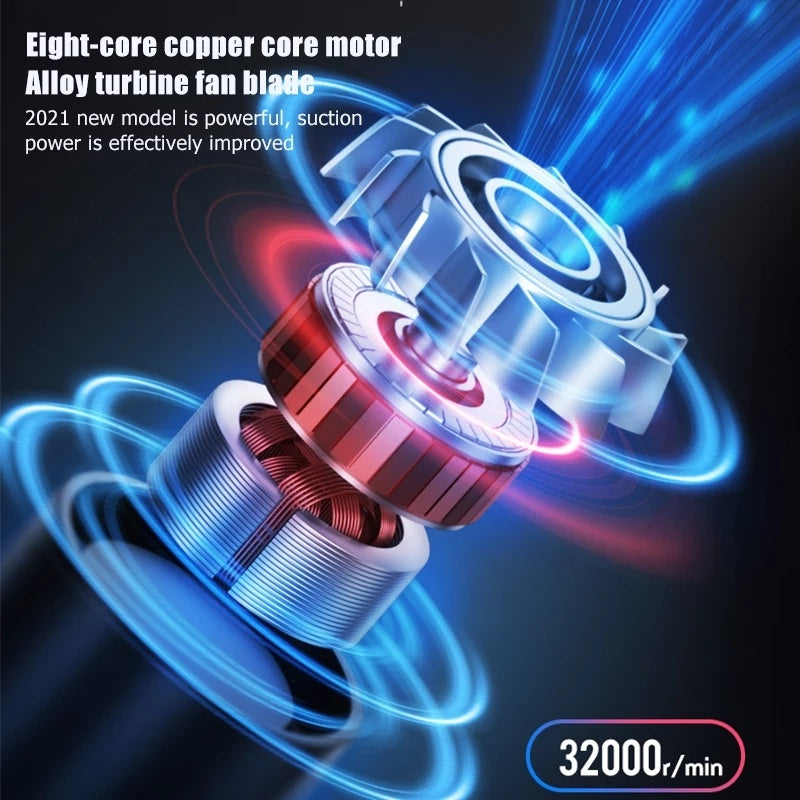 Car Vacuum Cleaner Wireless Rechargeable High-power Powerful
