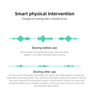 24 Hours Bluetooth Anti-snoring Device Charge Aid Snoring Analyzes Sleep Datas