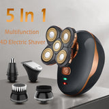 Multifunction 4D Electric Shaver 5 In 1 Men's Razor Beard Shaving Machine Trimmer Clipper
